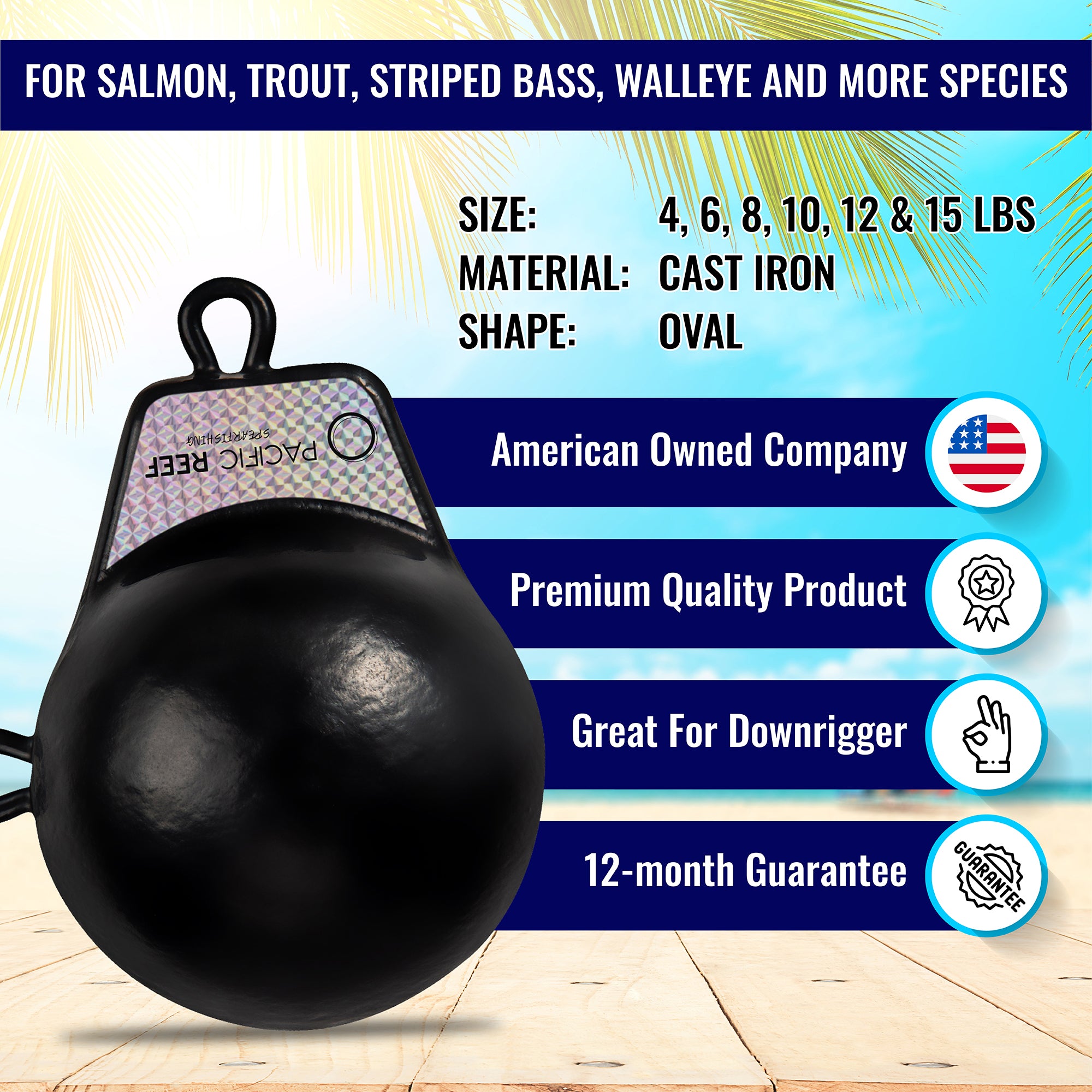 Ball Downrigger Weight