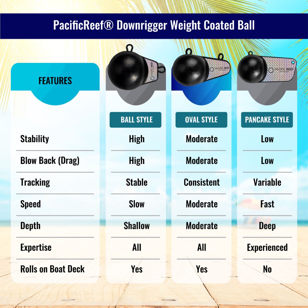 Oval Downrigger Weight